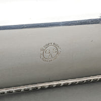 GODINGER Silver Plate Footed Bagette/Bread Tray