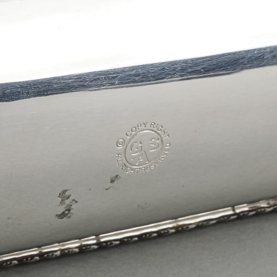 GODINGER Silver Plate Footed Baguette/Bread Tray