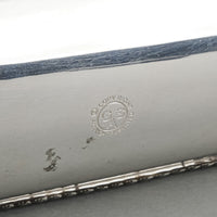 GODINGER Silver Plate Footed Baguette/Bread Tray