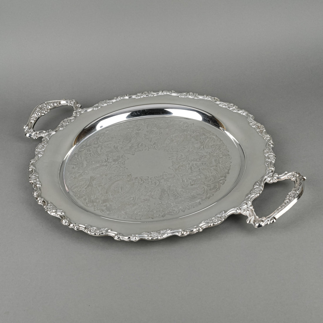 ONEIDA  Silverplate Tray With Handles
