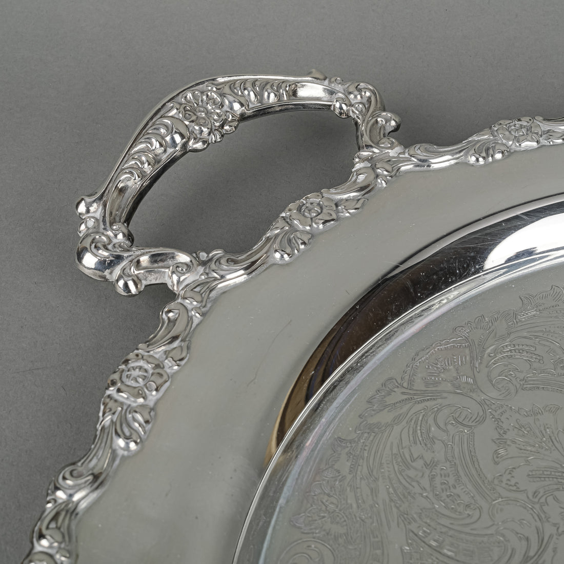ONEIDA  Silverplate Tray With Handles