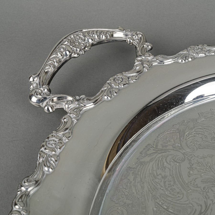 ONEIDA  Silverplate Tray With Handles