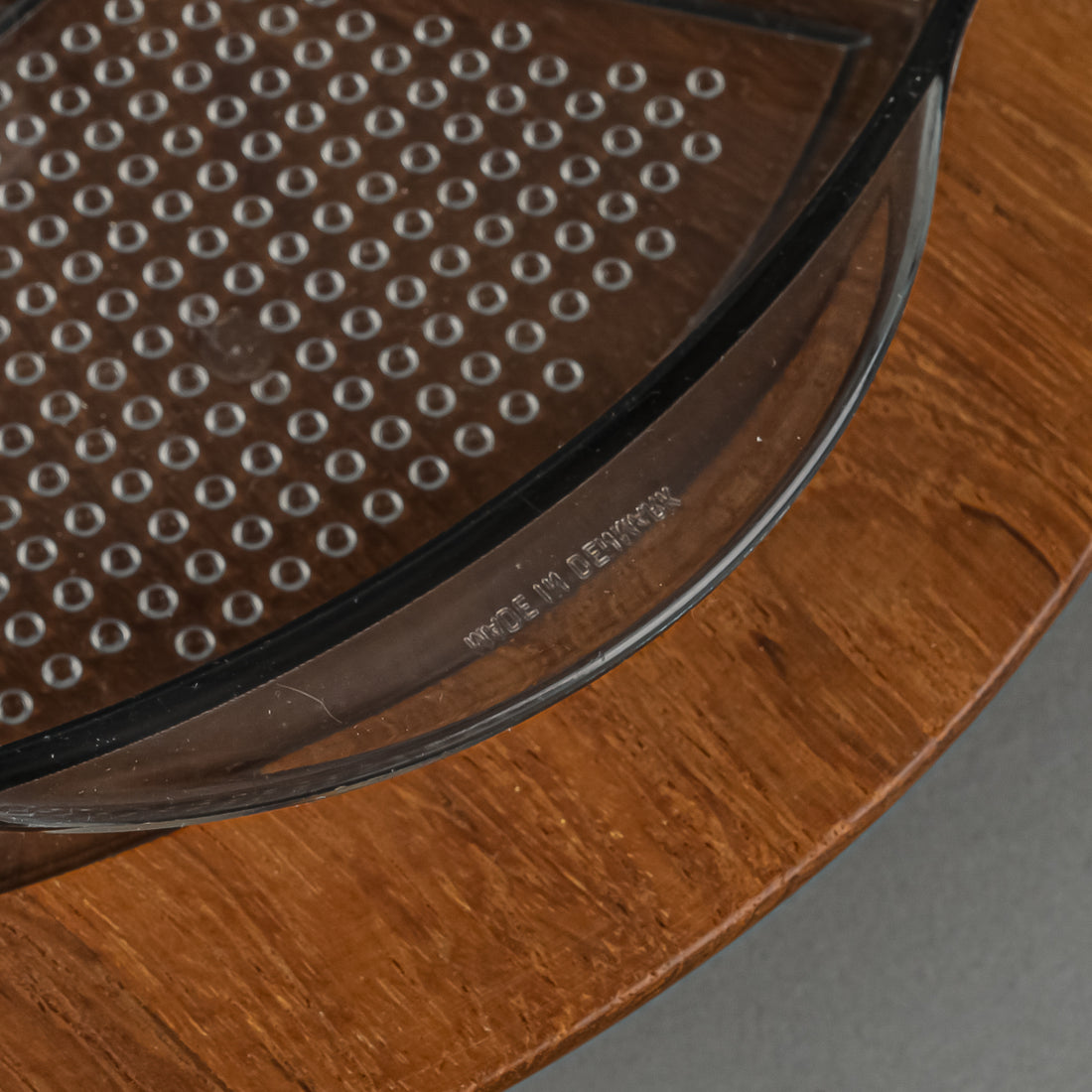 LUTHJE Teak Wood Lazy Susan With 6 Plastic Inserts
