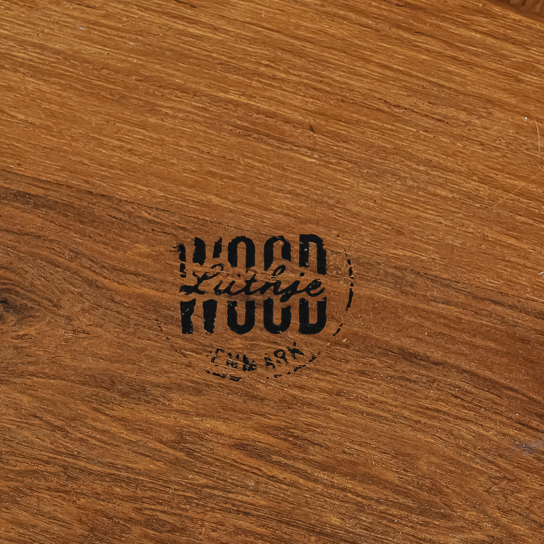 LUTHJE Teak Wood Lazy Susan With 6 Plastic Inserts