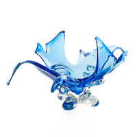 Chalet Style Free Form Art Glass Basket