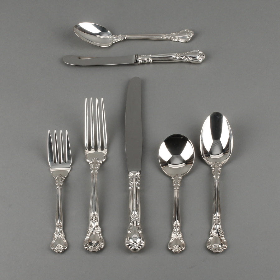 BIRKS Chantilly Sterling Silver Flatware - 12 Place Settings +