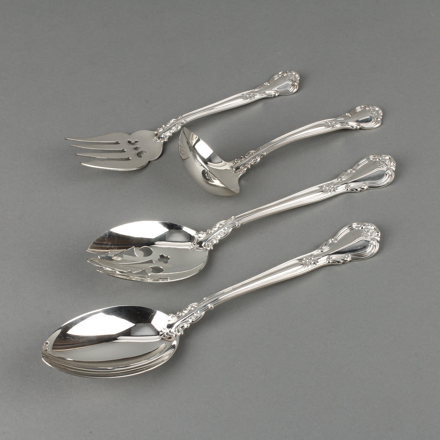 BIRKS Chantilly Sterling Silver Flatware - 12 Place Settings +