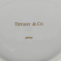 TIFFANY & CO World Map Blue Round Covered Trinket Box