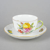 HEREND Fruits & Flowers Cup & Saucer