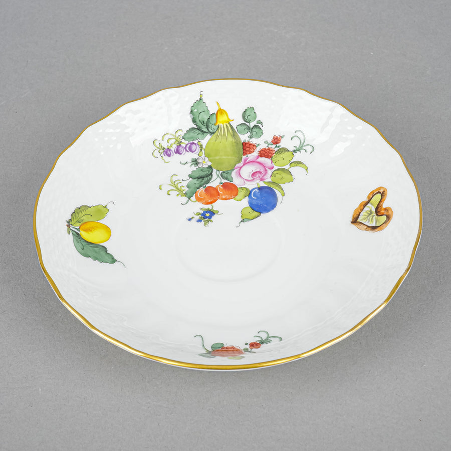 HEREND Fruits & Flowers Cup & Saucer