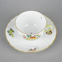 HEREND Fruits & Flowers Cup & Saucer