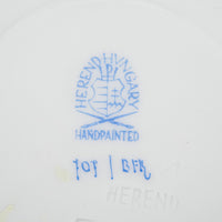 HEREND Fruits & Flowers Cream Soup & Saucer