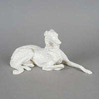 THEODOR KARNER For Nymphenburg Figurine Lying Borzoi Dog 438