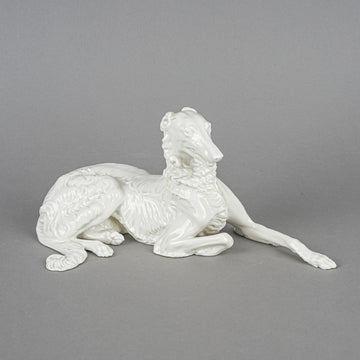 THEODOR KARNER For Nymphenburg Figurine Lying Borzoi Dog 438