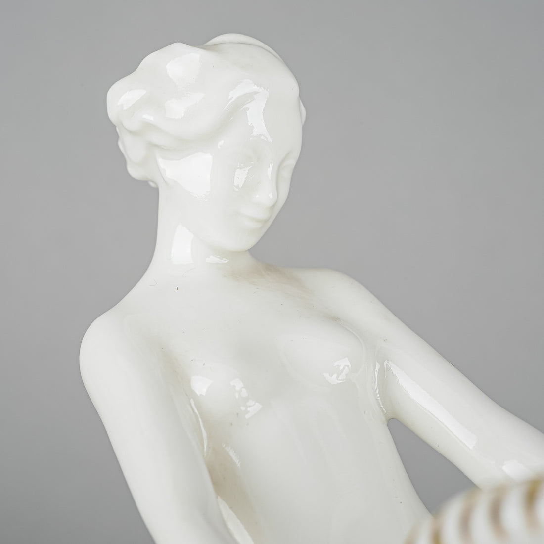 HUTSCHENREUTHER Figurine Art Deco Woman Riding Gazelle