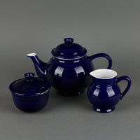 EMILE HENRY Stoneware Tea Service - Blue