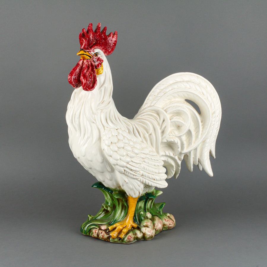 Italian Ceramic Rooster Figurine