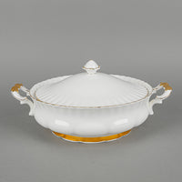 ROYAL ALBERT Val D'or Covered Serving Dish