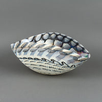 YALOS MURANO Art Glass Shell Bowl
