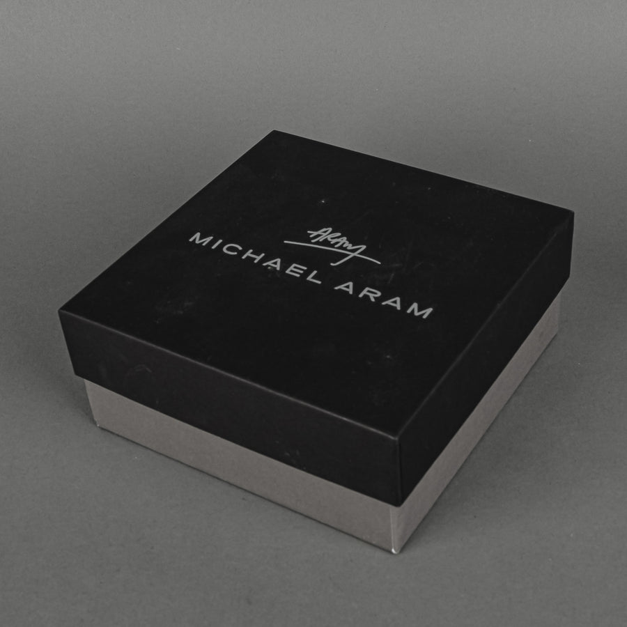 MICHAEL ARAM Olive Branch Nut Bowl - Hammered Stainless Steel