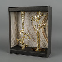 MICHAEL ARAM Tree Of Life Gold Candlesticks Set Of 2