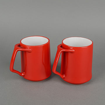 DANSK Kobenstyle Kant Red/White Mugs Set Of 2