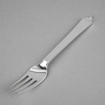 GEORG JENSEN Pyramid Sterling Dinner Forks Set of 6