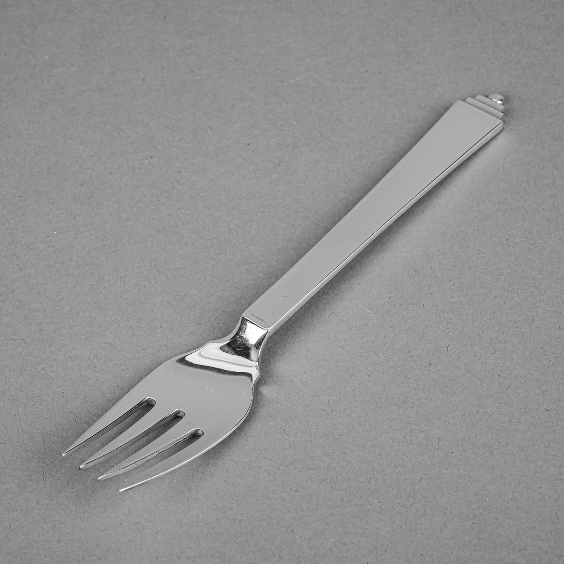 GEORG JENSEN Pyramid Sterling Salad/Dessert Forks Set of 3