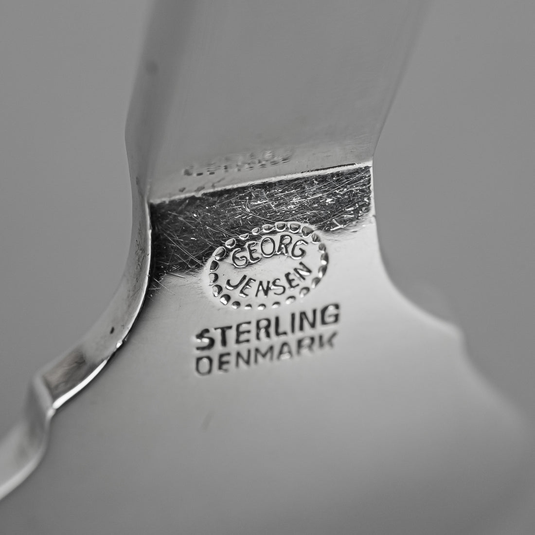 GEORG JENSEN Pyramid Sterling Salad/Dessert Forks Set of 3