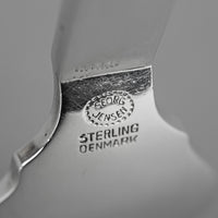 GEORG JENSEN Pyramid Sterling Salad/Dessert Forks Set of 3