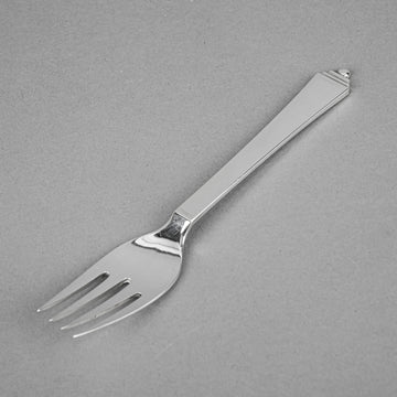 GEORG JENSEN Pyramid Sterling Fish Forks Set of 5