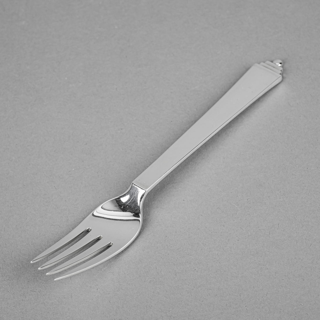 GEORG JENSEN Pyramid Sterling Dinner Forks Set of 5