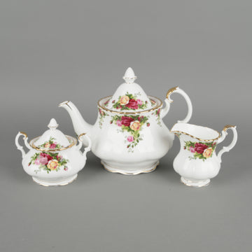 ROYAL ALBERT Old Country Roses Tea Service 5 Pieces
