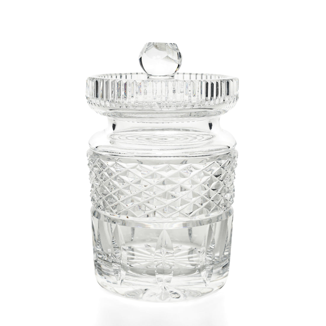 WATERFORD Cut Crystal Jam Jar with Lid