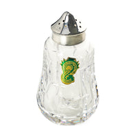 WATERFORD CRYSTAL Cut Crystal Shakers With Silverplate Tops Set Of 2