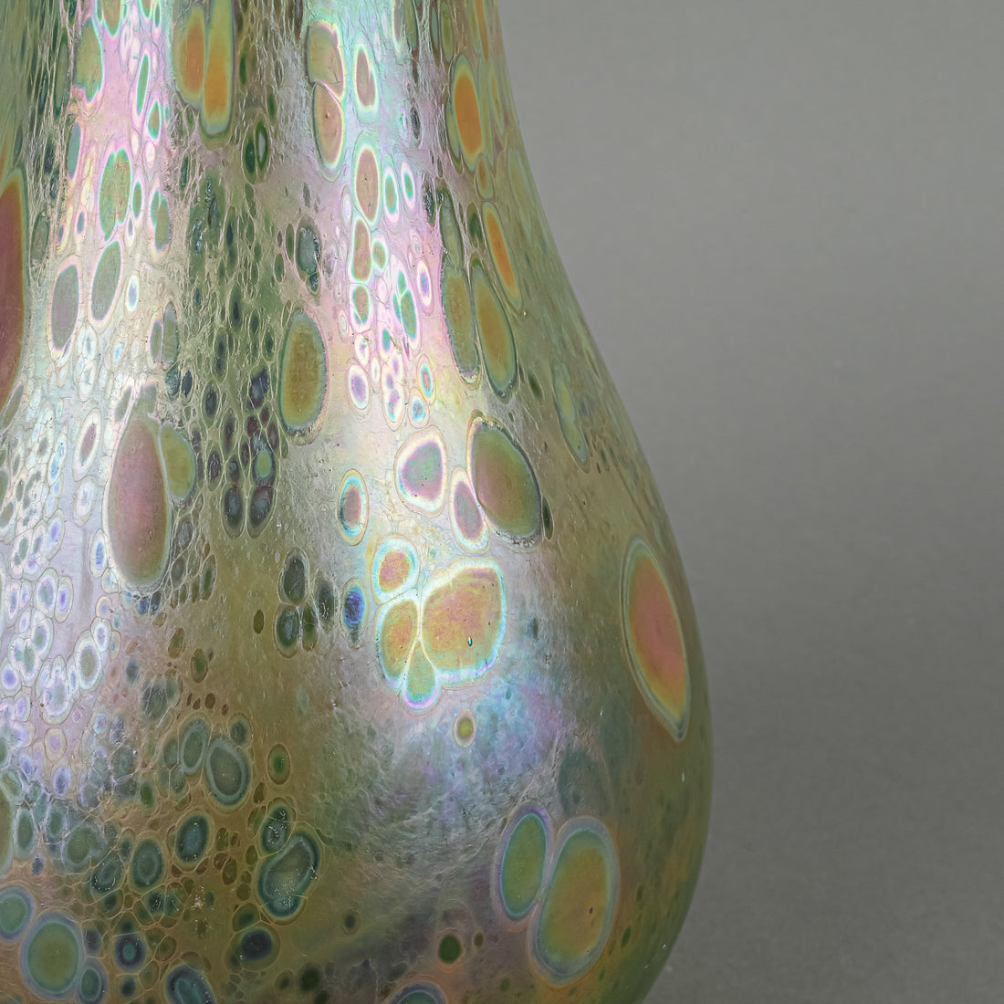 KARL SCHANTZ Iridescent Bottle Vase