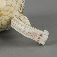 KPM GERMANY Hand Painted Floral/Scene Lidded Egg On Legs