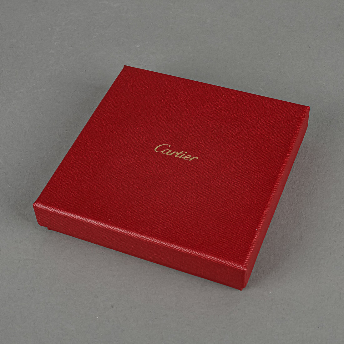 CARTIER Ribbon Blue Square Trinket Dish