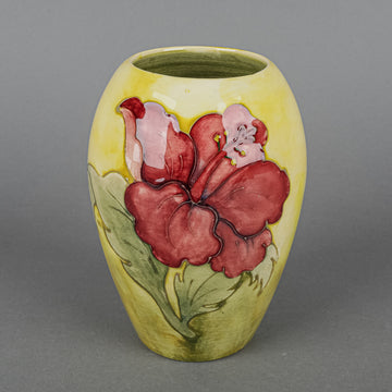 MOORCROFT Hibiscus Yellow Ground Vase