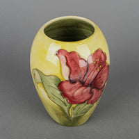 MOORCROFT Hibiscus Yellow Ground Vase