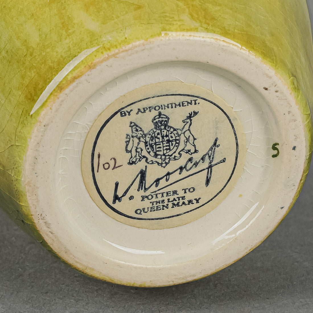 MOORCROFT Hibiscus Yellow Ground Vase