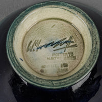 MOORCROFT Anemone Blue/Green Ground Footed Bowl