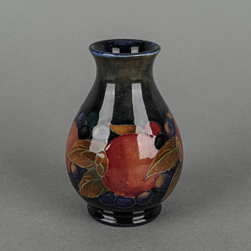 MOORCROFT Pomegranate Blue Ground Vase