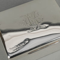 GOLDSMITHS & SILVERSMITHS CO London 1891 Sterling Cigarette Box