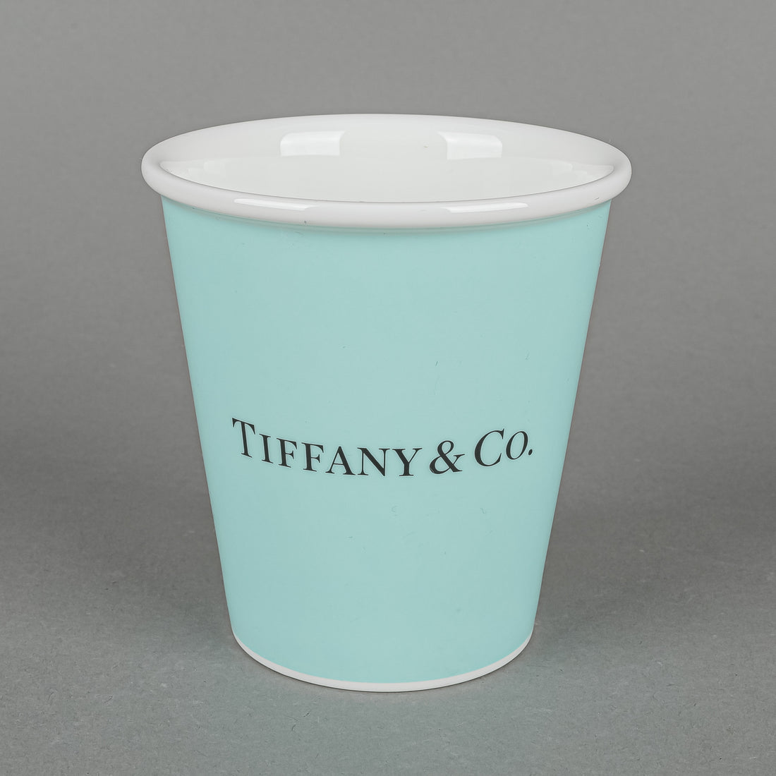 TIFFANY & CO Tiffany Coffee Cups Set/2 H3.75" With Box