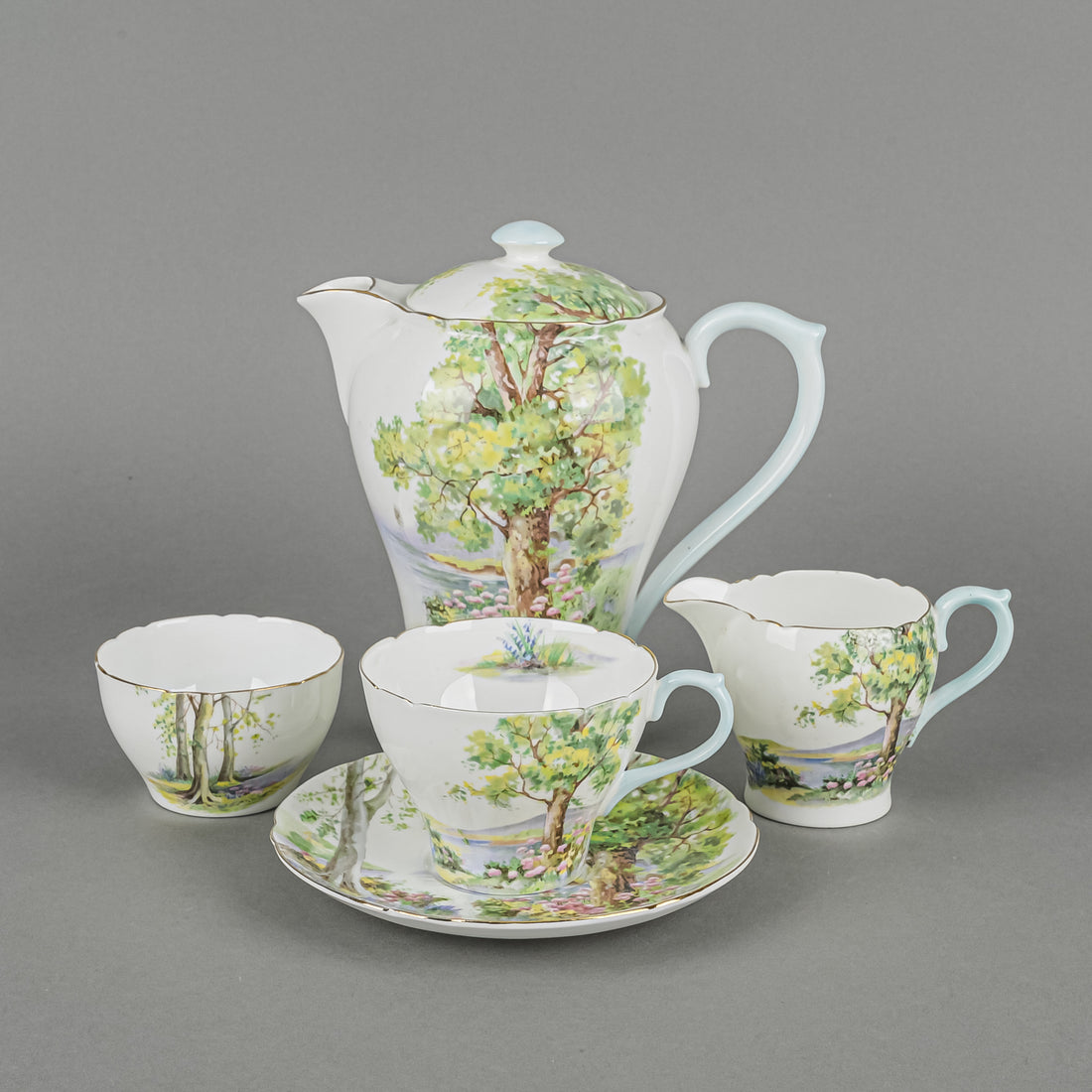 SHELLEY Woodland Coffee Set 6 Pieces