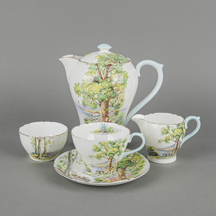 SHELLEY Woodland Coffee Set 6 Pieces