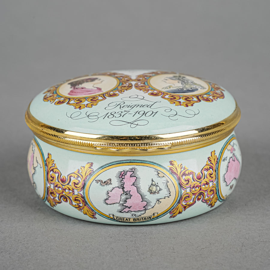HALCYON DAYS Enamel Box - Victoria Regina