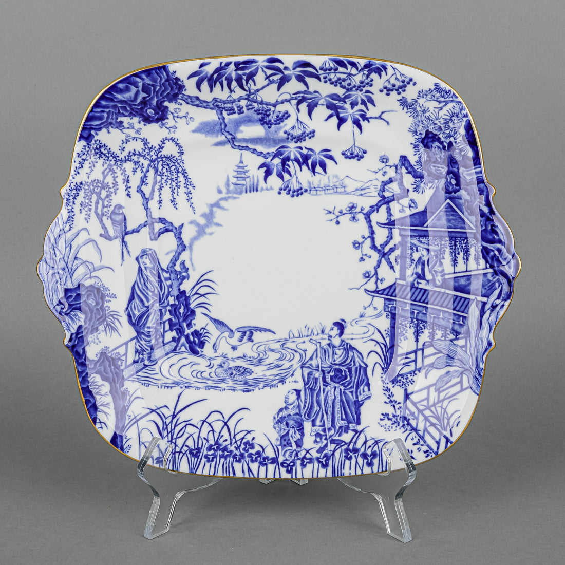 ROYAL CROWN DERBY Mikado Cake Plate