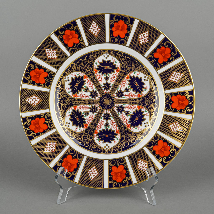 ROYAL CROWN DERBY Old Imari 1128 Dinner Plate D10.5" c.1979